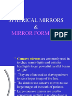 Spherical Mirrors &: Mirror Formula