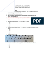 Latihan Soal Pola Bilangan Persiapan PH