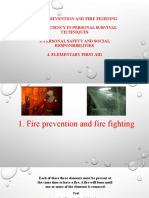 Fire Prevention and Fire Fighting 2. Proficiency in Personal Survival Techniques 3. Personal Safety and Social Responsibilities 4. Elementary First Aid