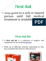 1. First Aid Kit & CPR