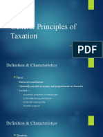 General Principles of Taxation 2018
