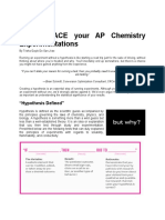How To ACE Your AP Chemistry Experimentations: "Hypothesis Defined"