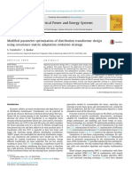 Modi Ed Parameter Optimization of Distribution Transformer Design Using Covariance Matrix Adaptation Evolution Strategy