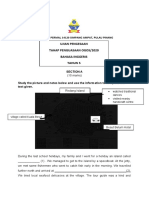 Ujian Pengesaan Tahap Penguasaan Ogos/2020 Bahasa Inggeris Tahun 5