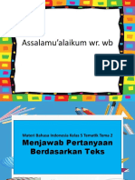 Bindo Grade 5-Menjawab Pertanyaan-Tema 2