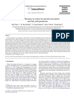 Canopy Reflectance in Cotton For Growth Assessment and Lint Yield Prediction