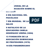 2 Día Mundial de La Concienciación Sobre El Autismo