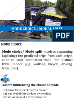 Mode Choice / Modal Split