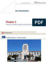 Public Sector Economics: Theory of Public Goods and Club Goods