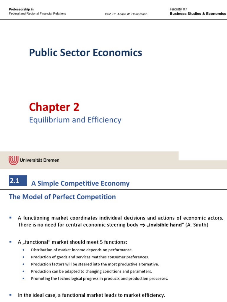 Welfare Economics and Market Equilibrium | PDF | Welfare Economics ...