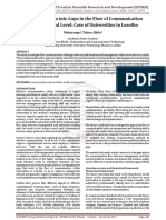 An Investigation Into Gaps in The Flow of Communication at Institutional Level PDF