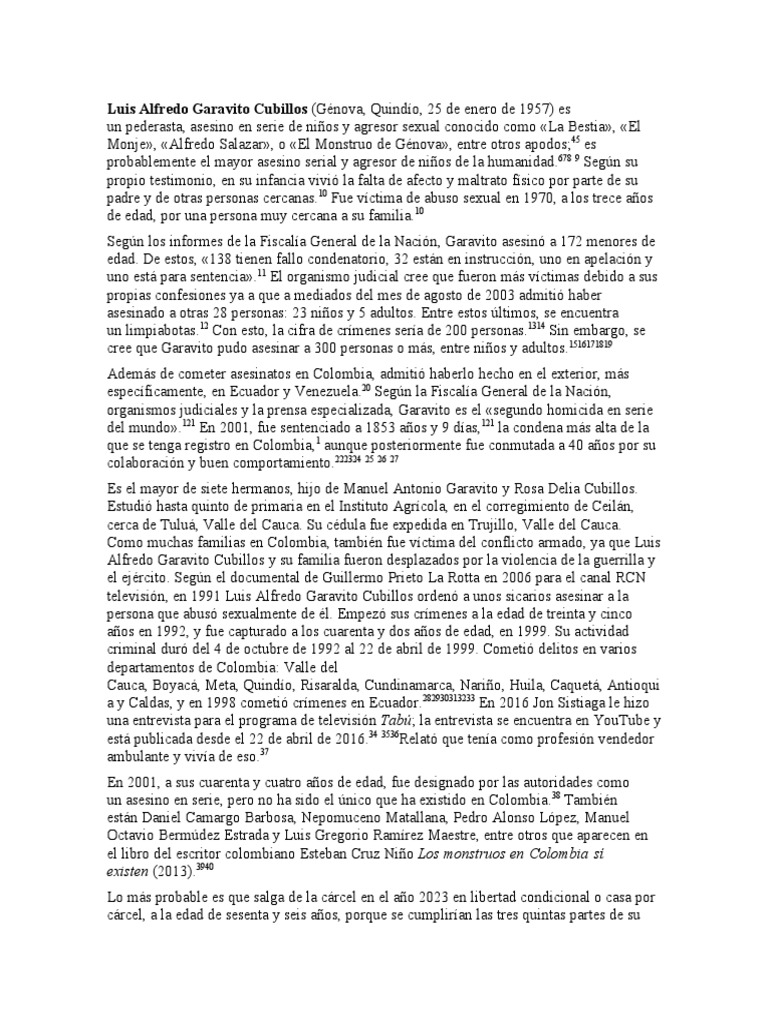 Luis Alfredo Garavito Cubillos PDF Mala conducta Crimen y violencia