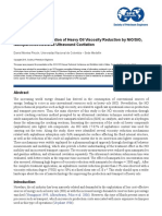 Spe-194030-Stu Rheological Demonstration of Heavy Oil Viscosity Reduction by Nio/Sio Nanoparticles-Assisted Ultrasound Cavitation