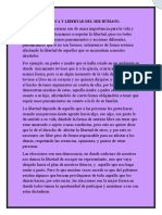 Política y Libertad Del Ser Humano