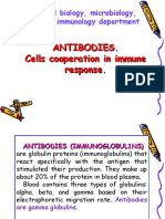 Antibodies. Cells Cooperation in Immune Response