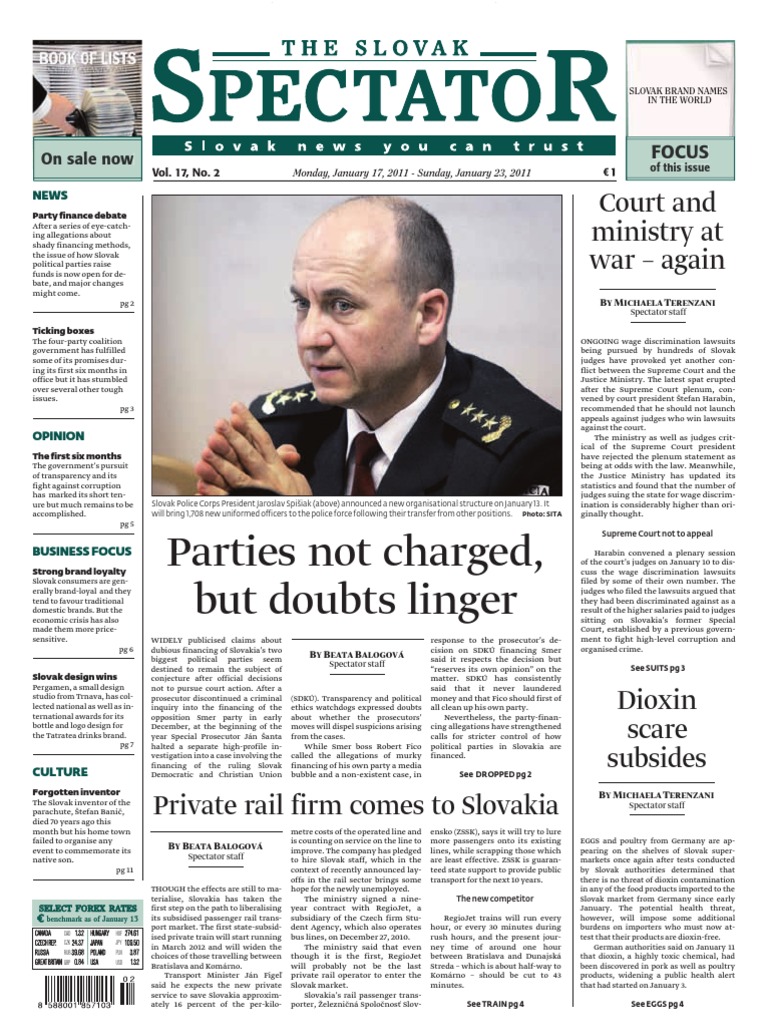 Slovak Spectator 1702 Slovakia Lawsuit