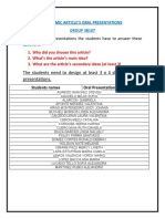 Academic Schedules 3B107 Actualizado