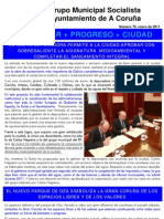 +bienestar + Progreso + Ciudad: Grupo Municipal Socialista Ayuntamiento de A Coruña