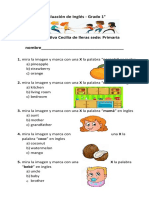 Evaluación de Inglés