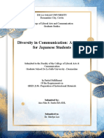 Diversity in Communication: A Module For Japanese Students: Submitted by