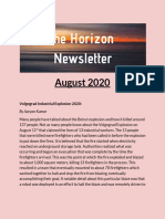 August 2020 Newsletter