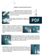 Assignment: Blood Extraction Kit