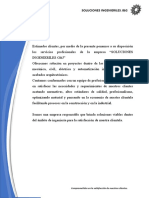 Carta de Presentación Areas de Trabajo