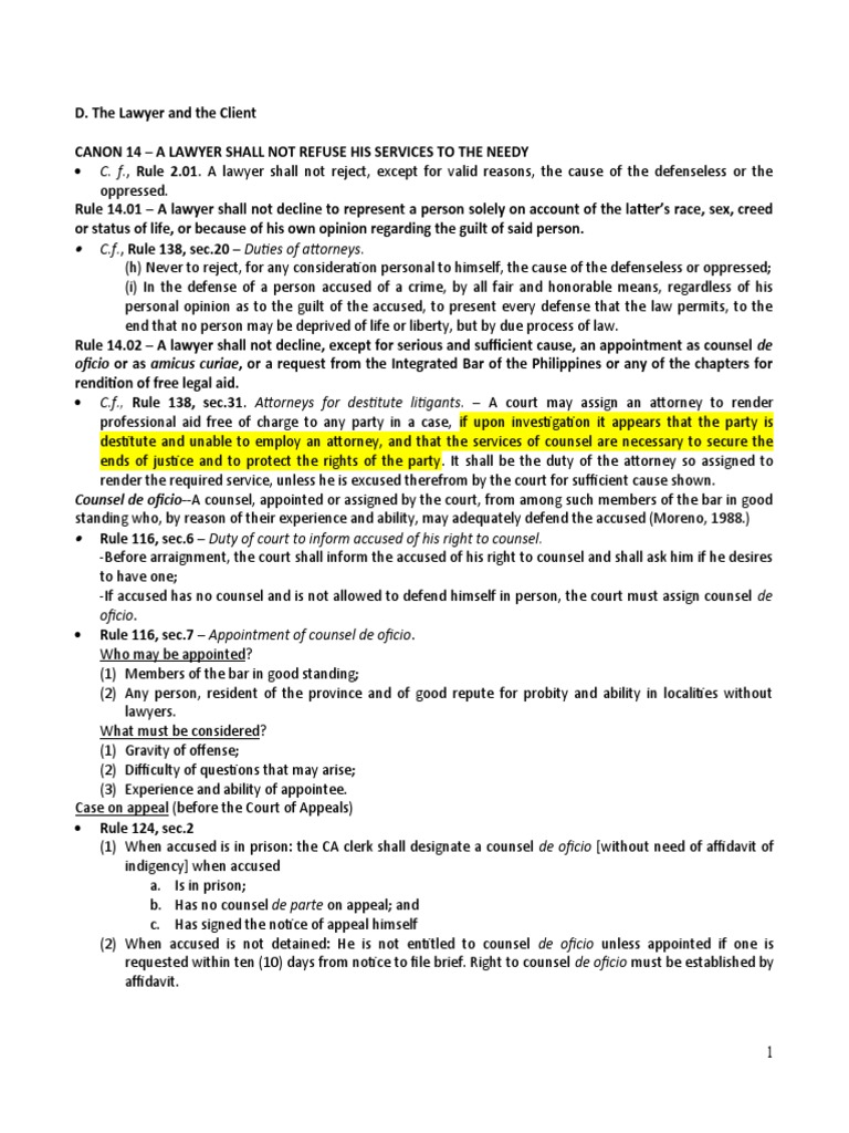 C.F., Rule 138, Sec.20 Duties of Attorneys PDF Lawyer Conflict