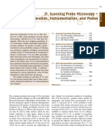 Scanning Probe Microscopy - Principle of Operation, Instrumentation, and Probes