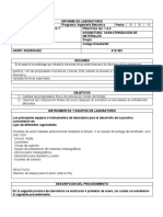 Informe de Laboratorio Caracterizacion