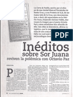 Articulo Sobre Soriano y Ms Palafoxiana Inèditos Sobre Sor Juana