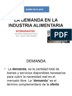 La Demanda en La Industria Alimentaria