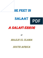 The Feet in Salah a Salafi Error
