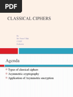 Classical Ciphers: by Mr. Fasee Ullah Cusit Peshawar