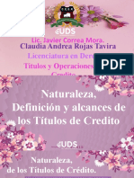 Naturaleza de Los Titulos de Credito