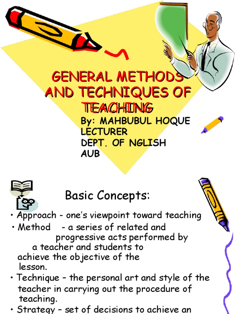 General Methods and Techniques of Teaching | PDF | Metacognition | Learning