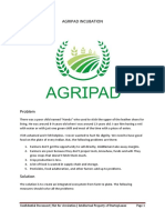 Agripad Incubation: Confidential Document - Not For Circulation - Intellectual Property of Startuplanes