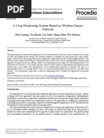 A Crop Monitoring System Based On Wireless Sensor Network: Procedia Environmental Sciences