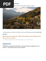DJI Mini 5 Pro Cinematic Settings Guide | PDF