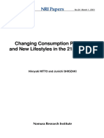 Changing Consumption Patterns and New Lifestyles in The 21st Century