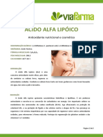 ACIDO ALFA LIPOICO ENERGIA DIABETES CATARATA ANTIOXIDADANTE