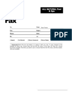 Fax Cover Sheet