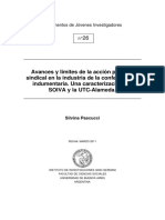 Avances y Limites de La Acción Políticosindical en La Industria de La Confección de Indumentaria. Una Caracterización Del SOIVA y La UTC-Alameda.