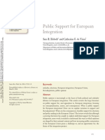 Public Support For European Integration: Further