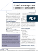 Diabetic Foot Ulcer Management - The Podiatrist S Perspective. Wound Care. 2013 PDF