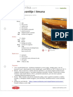 Torta Od Vanilije I Limuna PDF