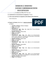 Tecnicas de Estudio y Comprension de Textos - 2018 PDF