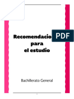 Recomendaciones Para El Estudio