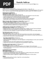 Danielle Sullivan Resume