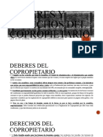 Deberes y Derechos Del Copropietario